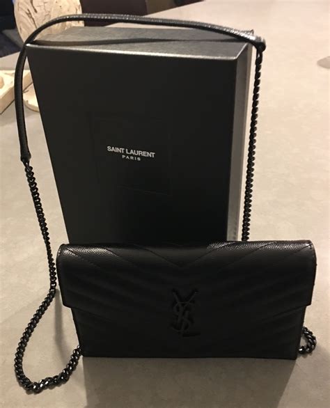 YSL Saint Laurent Monogramed Wallet on Chain Review